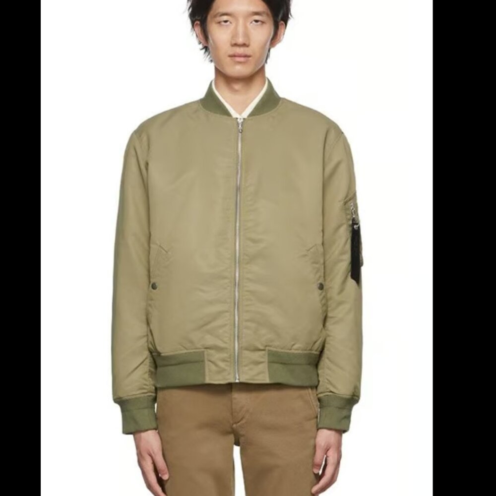 Rag & Bone Manston Bomber Army Green Size XXL